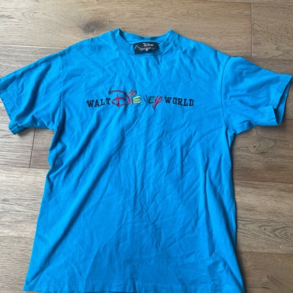 Vintage Disney world embroidered shirt
